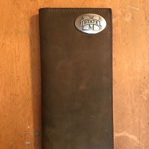 Mississippi State leather wallet